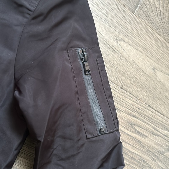 🔥Topman🔥 | Black shiny lightweight bomber jacket - Picture 4 of 12